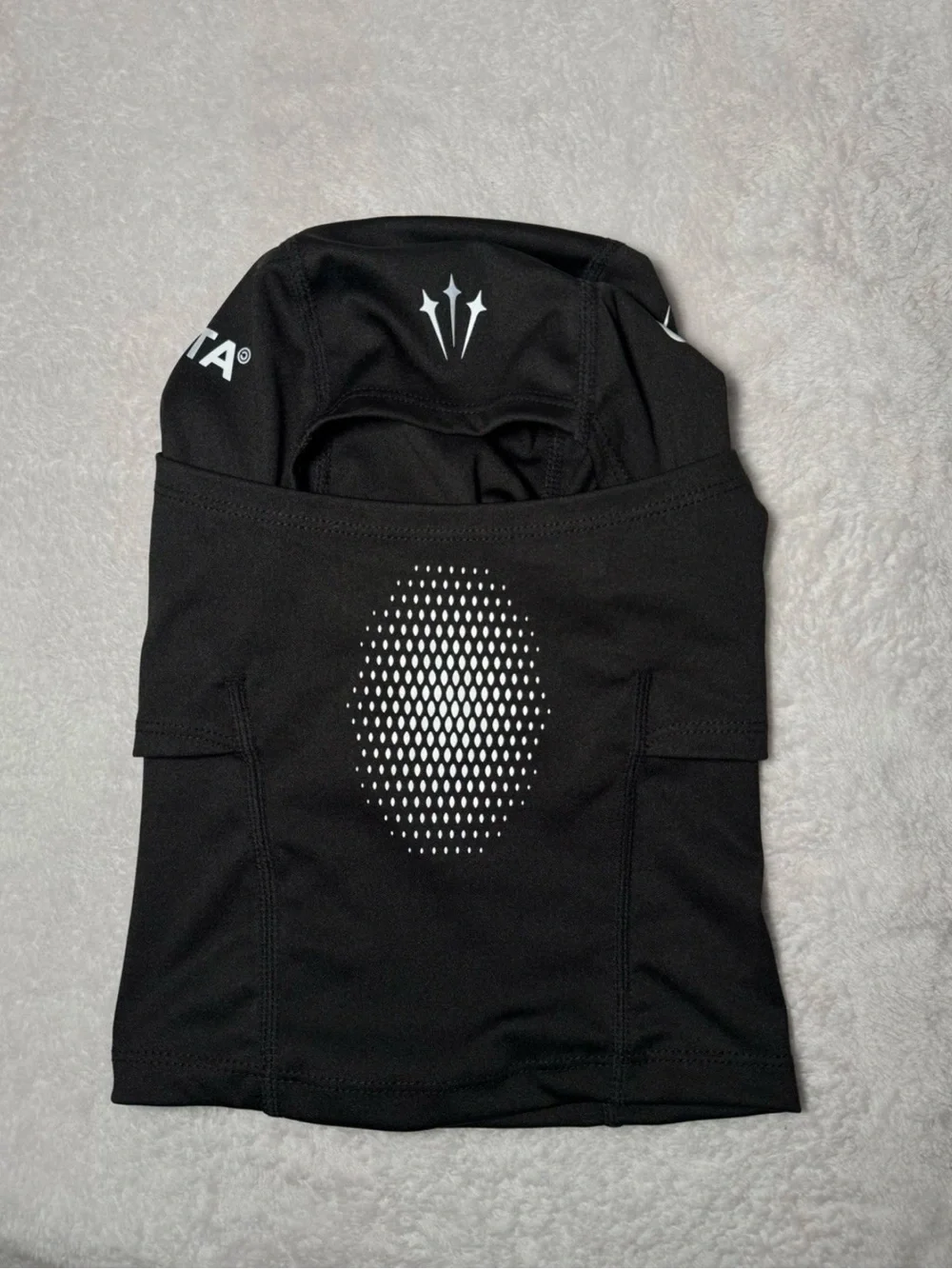 Nike Black Face Mask Balaclava with Reflective Vent Pattern